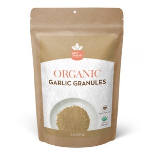 Organic Garlic Granules: Versatile Vegan Seasoning