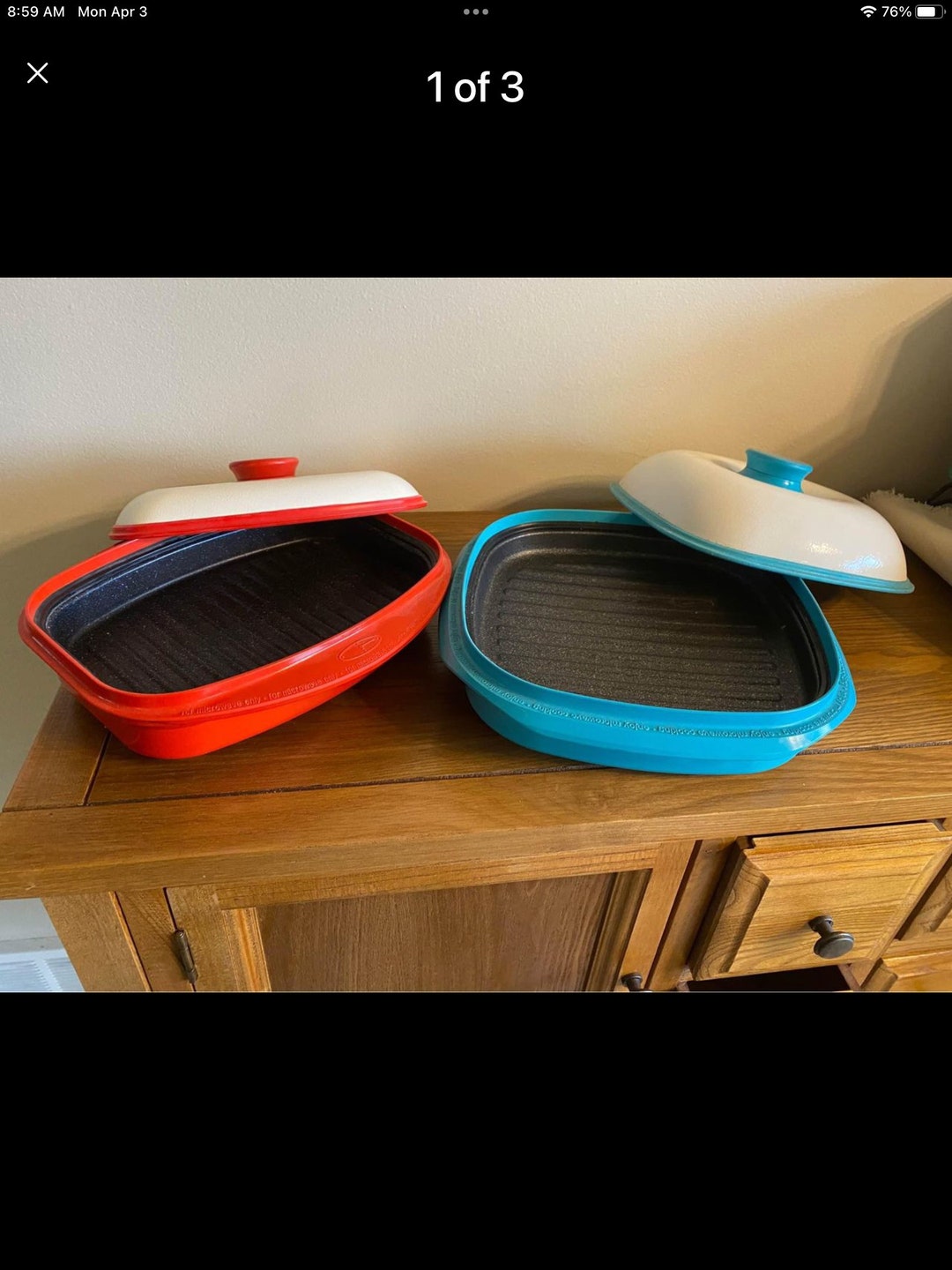 Rangemate Multipurpose Microwave Grilling Pans Etsy