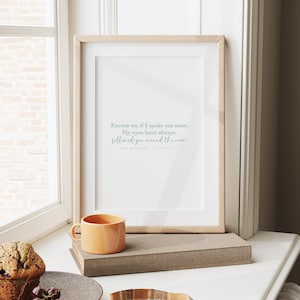 Noel Gallagher Print, Noel Gallagher Lyric, Oasis Lyrics, Oasis Print, Noel Gallagher, High Flying Birds, Minimal Song Lyrics, Gift for her