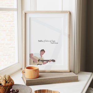 Niall Horan “Flicker” print, Niall Horan lyrics, Niall Horan merch, Niall Horan Flicker, Gifts for her, Gifts for him