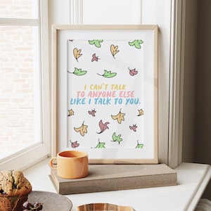 Heartstopper Print, Heartstopper Series 3, Nick and Charlie, Heartstopper Poster, Heartstopper Merch, Heartstopper Quote, Alice Oseman