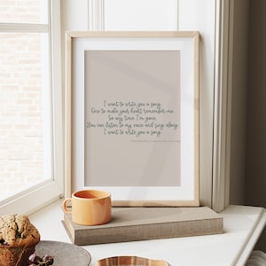 One Direction Merch, One Direction Lyrics, One direction Print, One Direction Poster, MITAM Lyrics, 1D Gift, 1D Merch, Gift for her