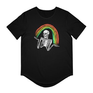 RainBONE Jersey Curved Hem Tee