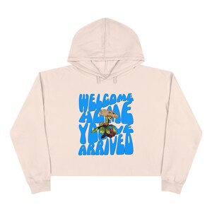 Welcome Home Crop Hoodie