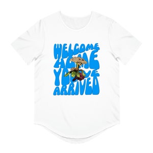Welcome Home Jersey Curved Hem Tee