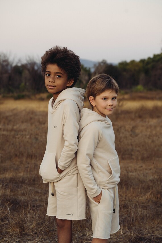 Cotton Hoodie for Kids,cotton Beige Sweatshirt for Boys , Cotton Beige  Hoodie for Boys , Boys and Girls Pullover ,kids Outfit Cotton - Etsy