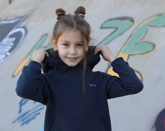 Unisex Sweatshirt  , girl hoodie , boy dark blue hoodie , cotton sweatshirt, pullover, kids sweatshirt, boys pullover,boys  girl sweatshirt,