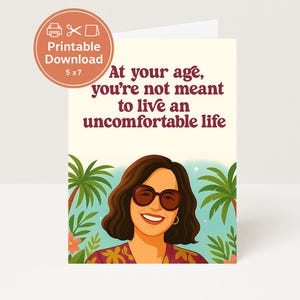 Weißer Lotus Zitat | Mutter-Tages-Karte | Lustiger Freund Geburtstag | Victoria Ratliff Parker Posey | Karte zum Ruhestand | Lustige Mama Geburtstagskarte