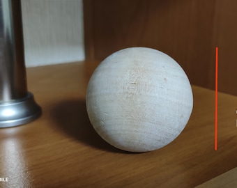50 pcs Birch Balls Wooden Beauty 50mm Wooden Balls – Natural Elegance for Crafts, Decor & More Ball, Wooden Ball, Without holes