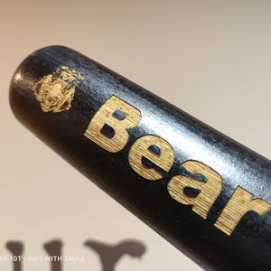 Unique Present for Sports Fans Handcrafted & Tailored to Perfection Customized Baseball Bat Personalized Wooden Bat for Baseball Enthusiasts image 8
