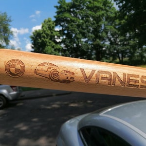 Unique Present for Sports Fans Handcrafted & Tailored to Perfection Customized Baseball Bat Personalized Wooden Bat for Baseball Enthusiasts image 4