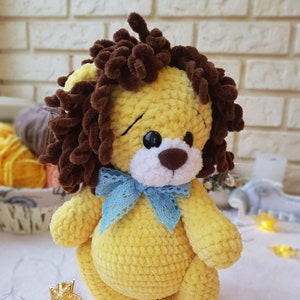 LION Amigurumi Crochet Pattern. PDF Pattern. DIY Amigurumi Toy Lion. Crochet Lion Toy