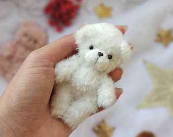 PDF Pattern Crochet Little Fluffy Bear Toy. Crochet Bear Pattern. Do It Yourself Toy. English Amigurumi Pattern