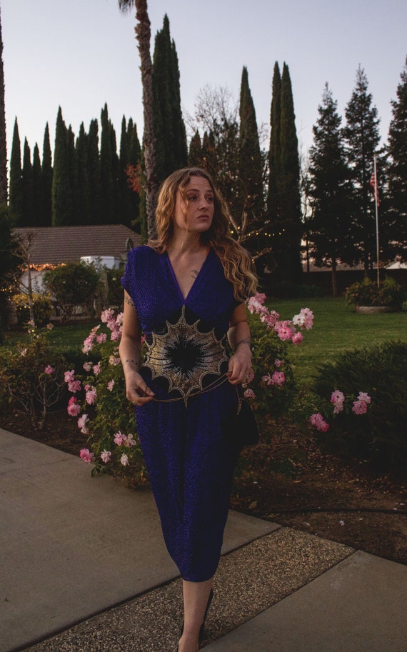 Gatsby Inspired Vintage Holiday Beaded Dress