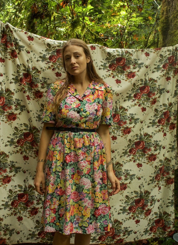 1940's Floral Dress
