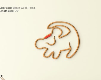 Simba Namensschild Für Kinderzimmer König der Löwen Wandkunst Baby Kinderzimmer Dekor Inspirational Wandkunst Baby Shower Geschenk Holzwand Kunst Benutzerdefinierte Wanddekor