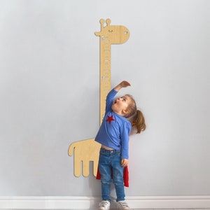 Giraffen Messlatte für Messlatte für Kinder Messlatte für Kinder Personalisierte Messlatte für Jungen Safari Kinder Deko