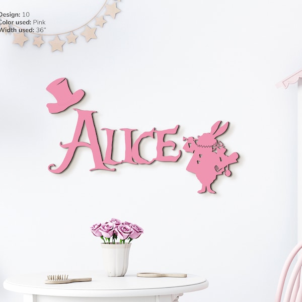 Alice im Wunderland Kaninchen Hase läuft spät Alice im Wunderland Kinderzimmer Königin der Herzen Alice im Wunderland Dekor Grinsekatze Teeparty