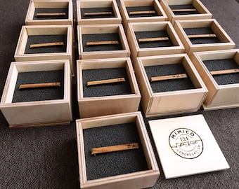 Personalisierte Krawattenklammer Herren Krawattenklammer Individuelle Krawattenklammer Personalisierte Geschenke Holz Krawattenklammer Vatertagsgeschenk Krawattenklammer Personalisierte Geschenke für Papa
