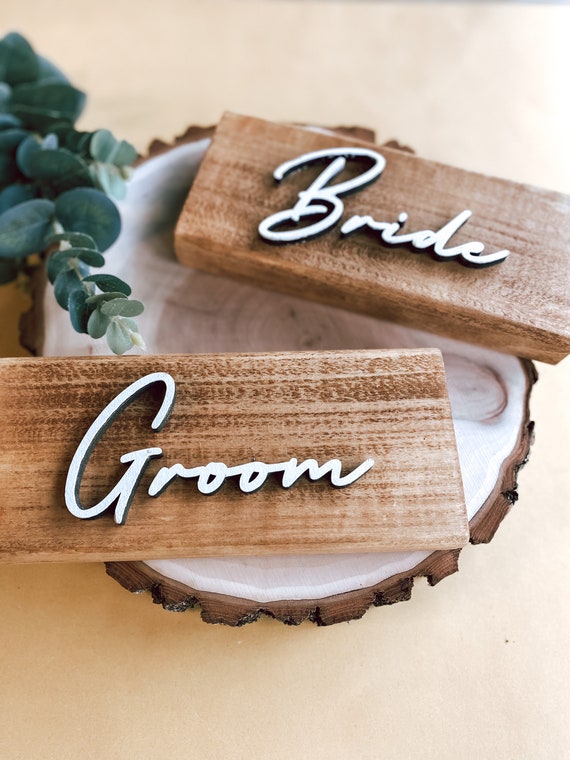 Mr and Mrs Wood Sign Wedding Signs Table Sign Groom Bride - Etsy