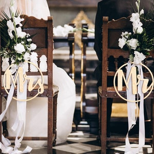 wedding sign mr mrs chair signs mr and mrs custom wooden sign wedding decor mr and mrs wedding sign Wedding Chair signs wedding decorations