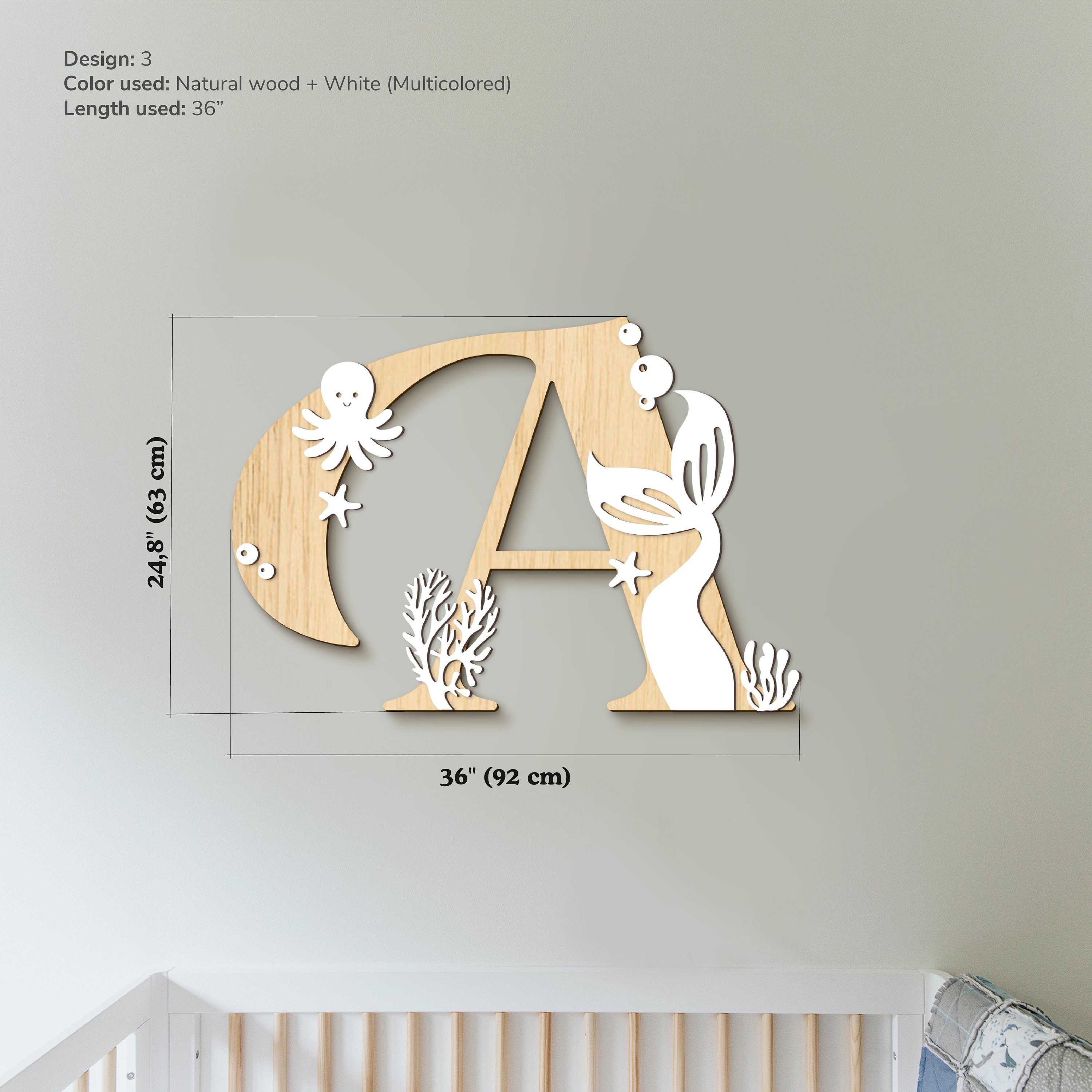 Personalized Name Sign Mermaid Theme Nursery Baby Mermaid Princess ...