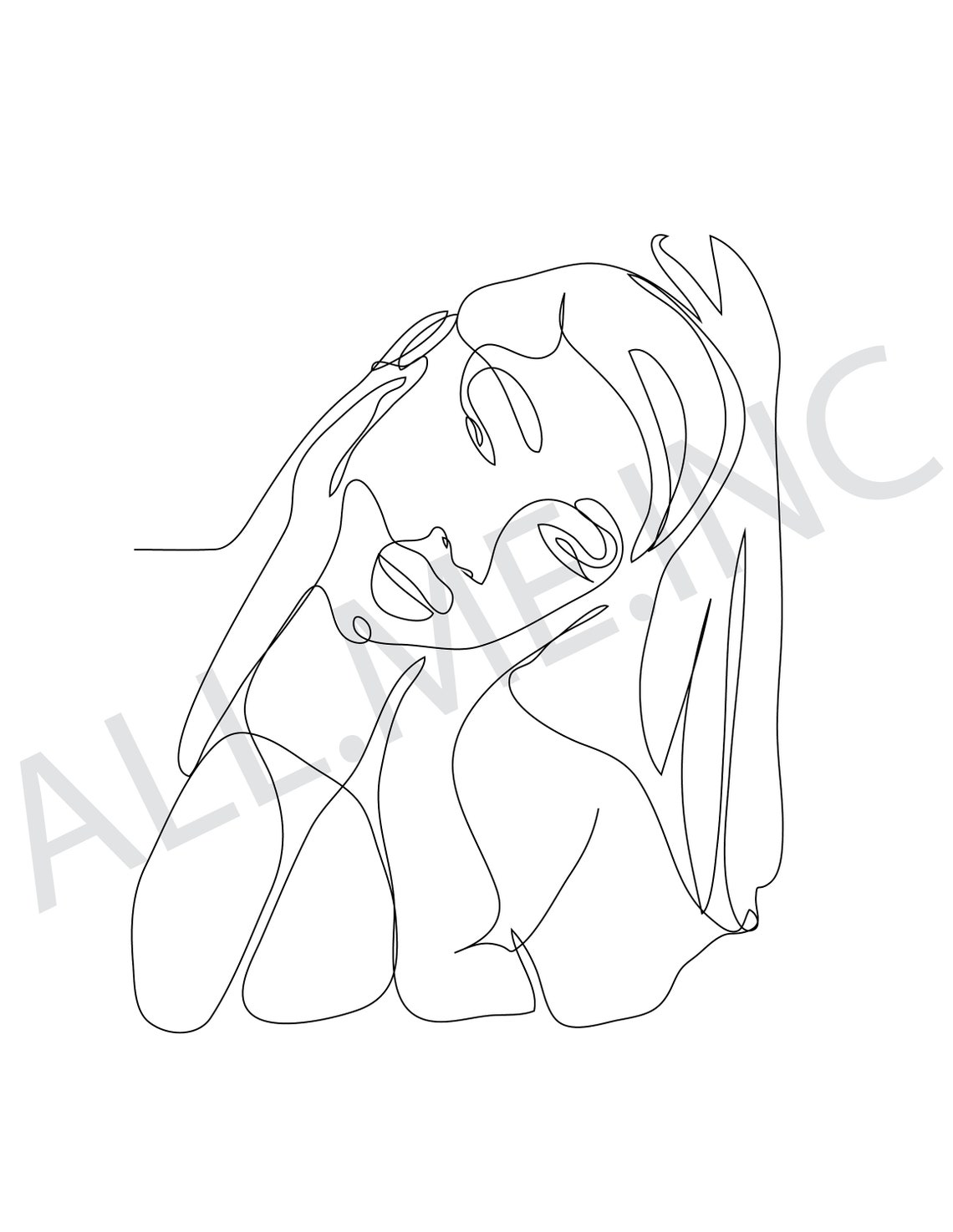 Megan Minimalist Drawing Megan Thee Stallion Art Print | Etsy