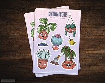 Botanicute (Vinyl Stickerbogen)