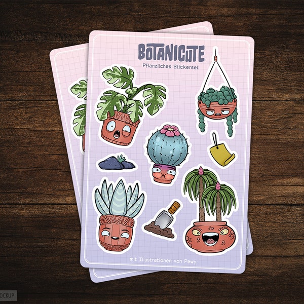 Botanicute (Vinyl Stickerbogen)