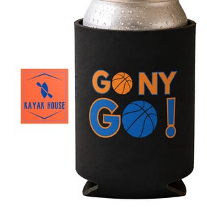 Ga naar New York! Blikjeskoeler | Basketbalfan drankje Cozie afbeelding 1