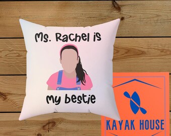 Ms. Rachel is My Bestie Pillow: Double-Sided Print Toddler Decor