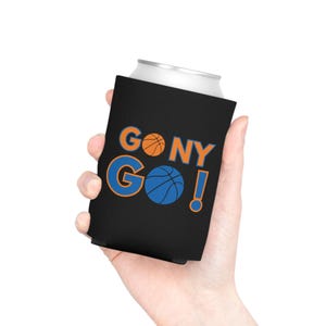 Ga naar New York! Blikjeskoeler | Basketbalfan drankje Cozie afbeelding 11