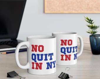 No Quit in NY 11 oz mok | Koffiekopje hockeyfan