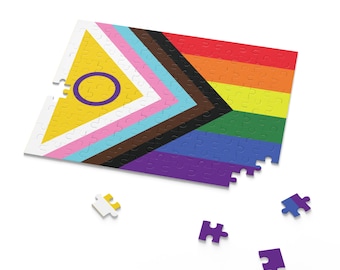 LGBTQ+ Pride Flaggen Puzzle: LGBTQIA+ Geschenk