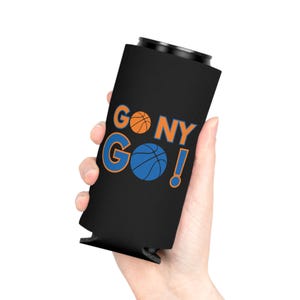 Ga naar New York! Blikjeskoeler | Basketbalfan drankje Cozie afbeelding 12