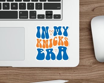 Knick Era Die-Cut Vinyl Sticker: NY Basketball Laptop Decal