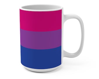 Bisexual Pride Flag Mug - 15oz LGBTQ Gift