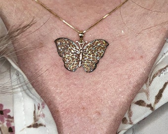 Gold Butterfly Necklace