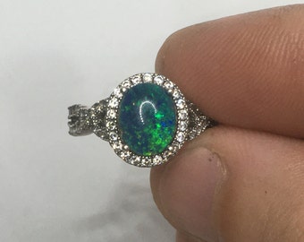 Silber Opal Ring