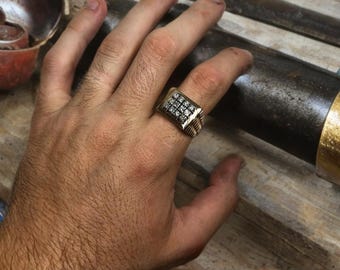 14K Gold Diamond Men’s Ring