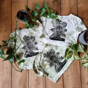 Botanical Queen Tie Dye T Shirt