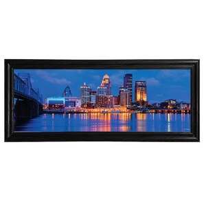 Louisville Kentucky Usa Downtown Skyline On City Art Watercolor Framed –  UnixCanvas