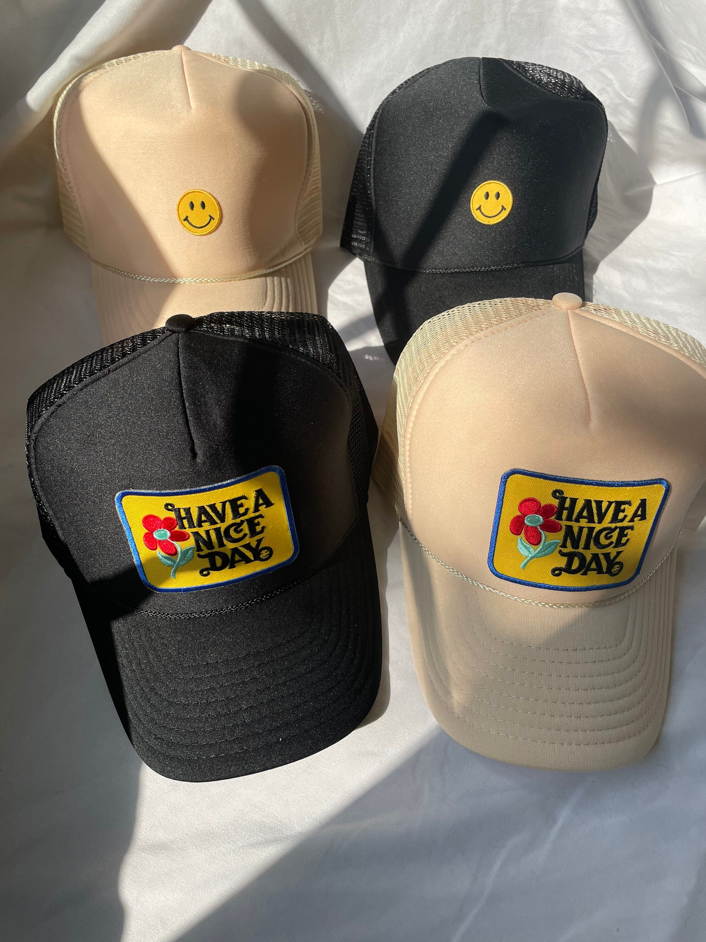 Smiley Face Trucker Hat // Have a Good 