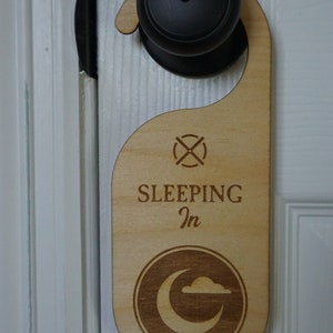 Door Hanger Do Not Disturb Sleeping Parents Privacy Sign Tired Parents Gift