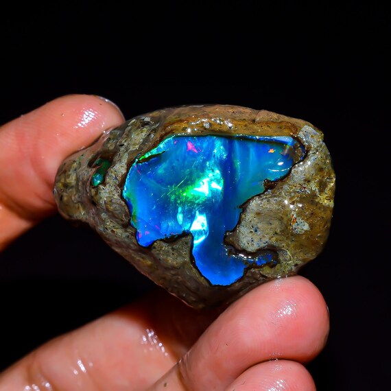 エチオピアウェロ産　オパール 原石 青色 鉱物標本　原石 エチオピアウェロ産 オパール 原石 青色 鉱物標本 原石 オパール