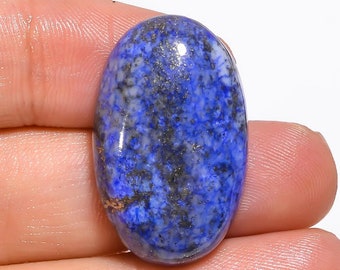 Outstanding Top Grade Quality 100% Natural Lapis Lazuli Oval Shape Cabochon Loose Gemstone For Making Jewelry 38.5 Ct. 29X18X7 mm AA-4608