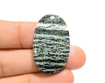 Incredible Top Grade Quality 100% Natural Green Swiss Opal Oval Shape Cabochon Loose Gemstone For Making Jewelry 34 Ct. 32X19X6 mm HM-17933