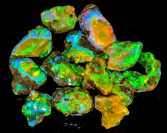 Opale Di Fuoco Naturale Etiope Jumbo Welo Esemplare Grezzo 10 - Foto 12