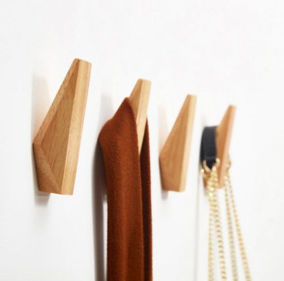 Hooks & Fixtures Decorative Coat Hook Solid Wood Hooks Wall Hooks