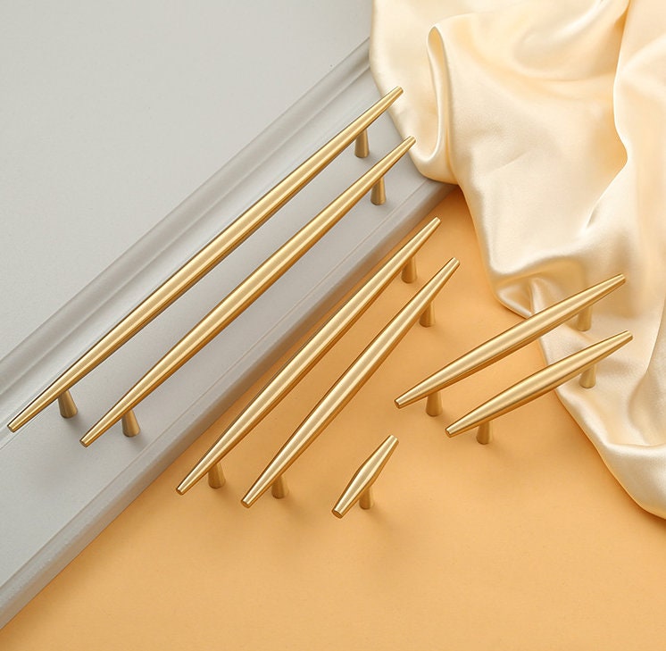 Reine Kupfer Typ moderne Messing Bar zieht T Schrank TürKnöpfe | Etsy